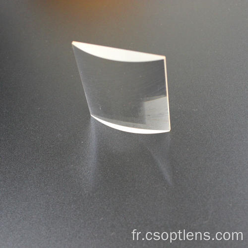 Lentille cylindrique en fluorure de magnésium non revêtu (MgF2) PCX